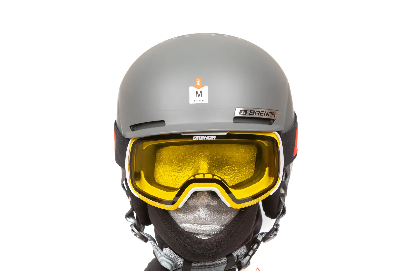 SG034 white-gold revo и шлем MONU grey